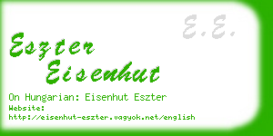 eszter eisenhut business card